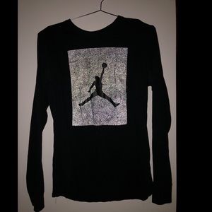 Jordan Long Sleeve Black Tee